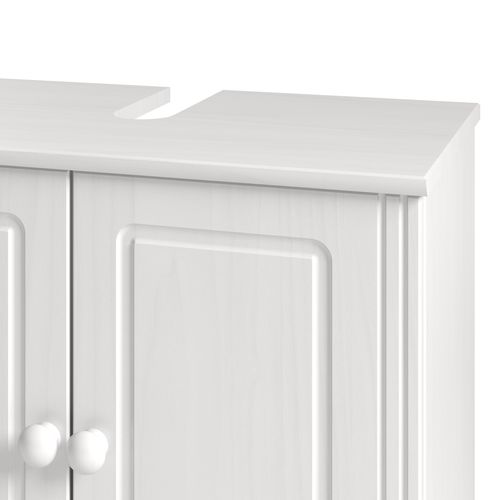 Anita-meuble Sous-évier à 2 Portes Blanc