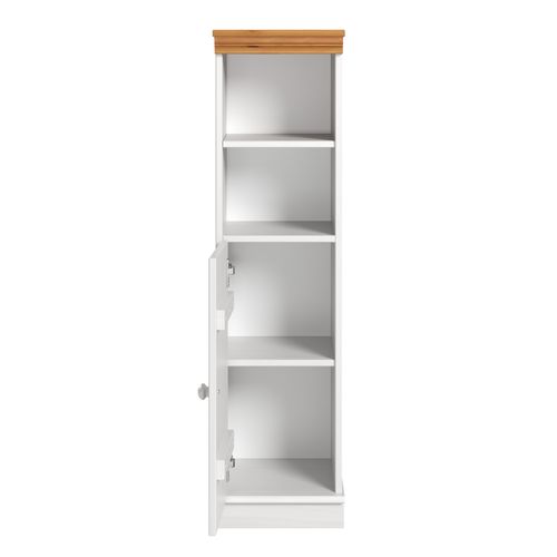 Anita-armoire Droite M, 1 Porte, Blanc/miel