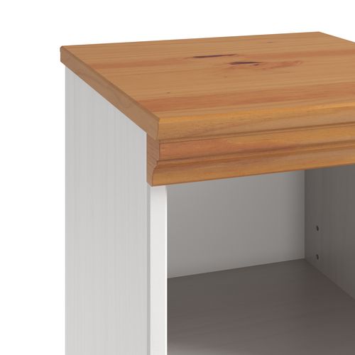 Anita-armoire Droite M, 1 Porte, Blanc/miel