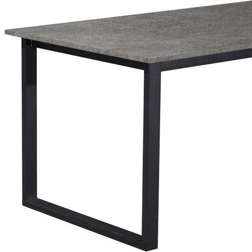 Luton-table à Manger 120x80 Cm 6 Places Aspect Béton