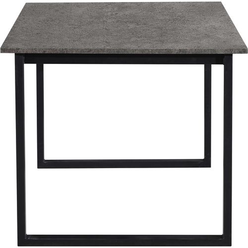 Luton-table à Manger 160x90 Cm 6 Places Aspect Béton