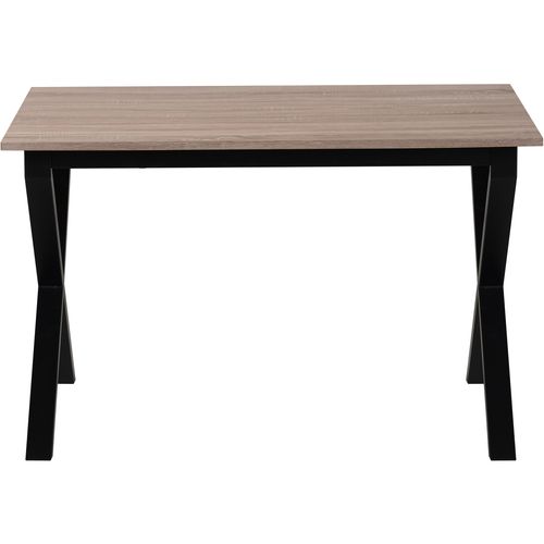 Ipswich-table De Salle à Manger 120x80 Cm 6 Places Aspect Chêne