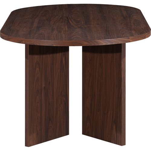 Wigan-table De Salle à Manger 200x100 Cm 10 Couverts Aspect Noyer