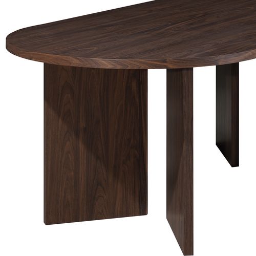 Wigan-table De Salle à Manger 200x100 Cm 10 Couverts Aspect Noyer