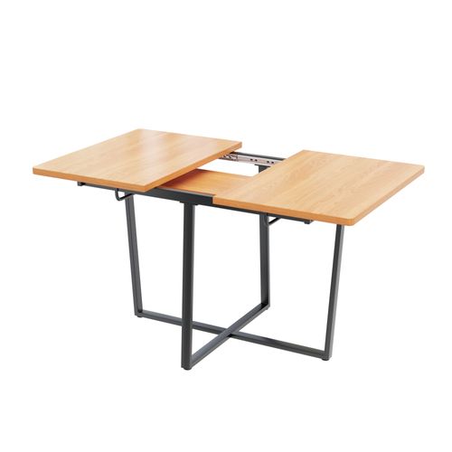 Table De Salle à Manger Extensible Effet Bois 110-140*80cm