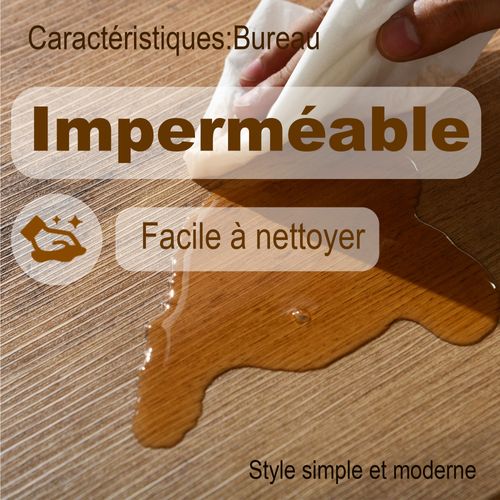 Bureaux 120x75 cm , effet bois et métal