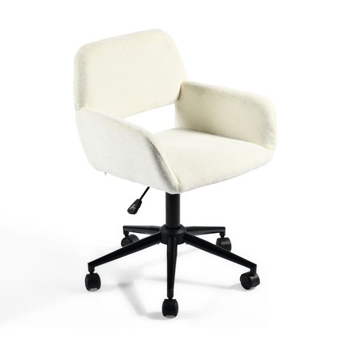 Chaise De Bureau Moderne En Tissu Doux Avec Hauteur Réglable