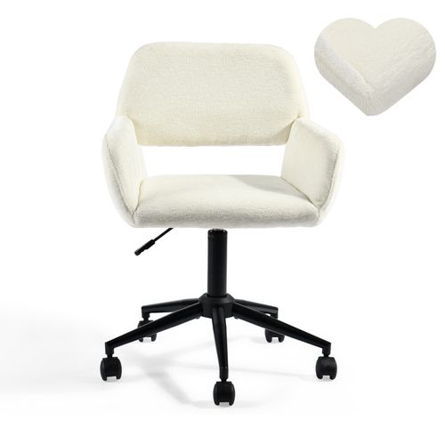 Chaise De Bureau Moderne En Tissu Doux Avec Hauteur Réglable