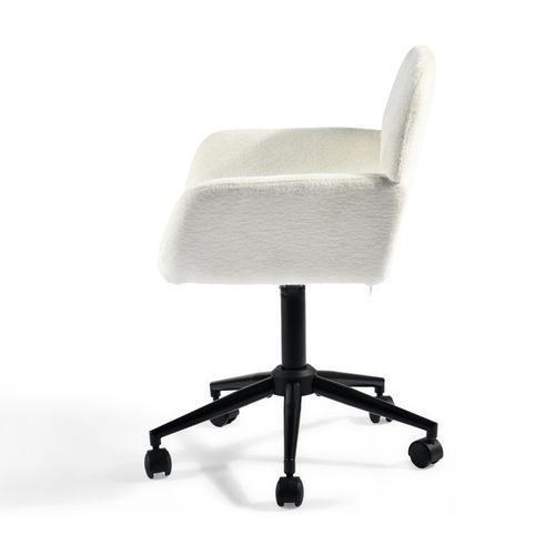 Chaise De Bureau Moderne En Tissu Doux Avec Hauteur Réglable