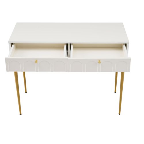 Meuble De Rangement Jardin Avec Tiroirs Élégants Et Structure Métallique Dorée