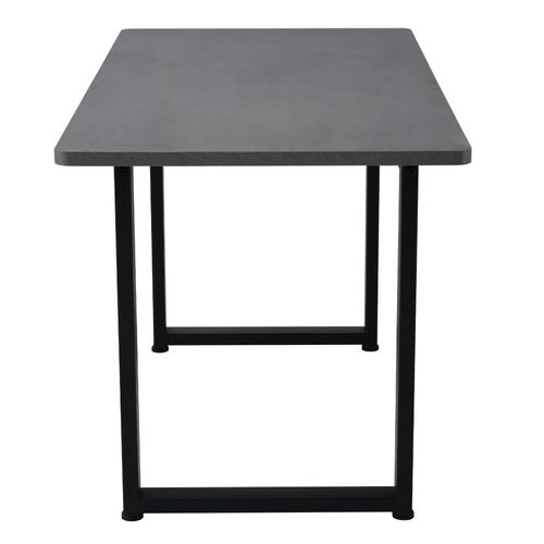 Table De Salle à Manger De Style Industriel Effet Béton Gris 140*70cm