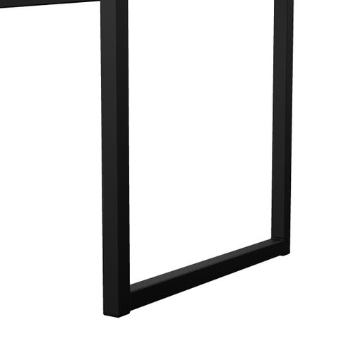 Bureau Avec 1 Tiroir Et Piètement Métallique L130 Cm - Noir