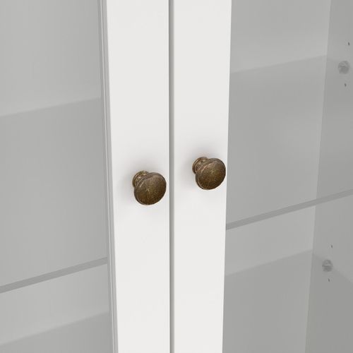 Vitrine 2 Portes Vitrées Et 2 Tiroirs L96,2 Cm