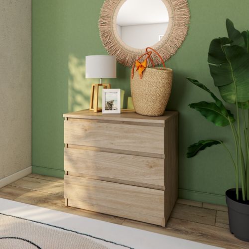 Commode 3 tiroirs BEST imitation chêne HL
