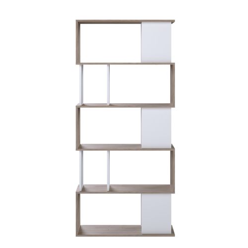 Bibliothèque L. 80 cm CLASS imitation chêne/blanc