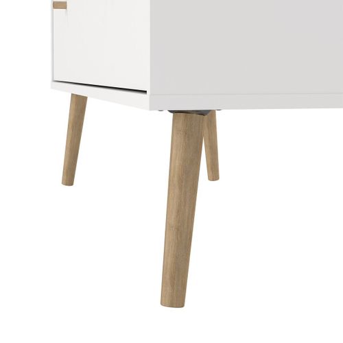 Commode 4 Tiroirs Avec Pieds En Bois L98,7 Cm