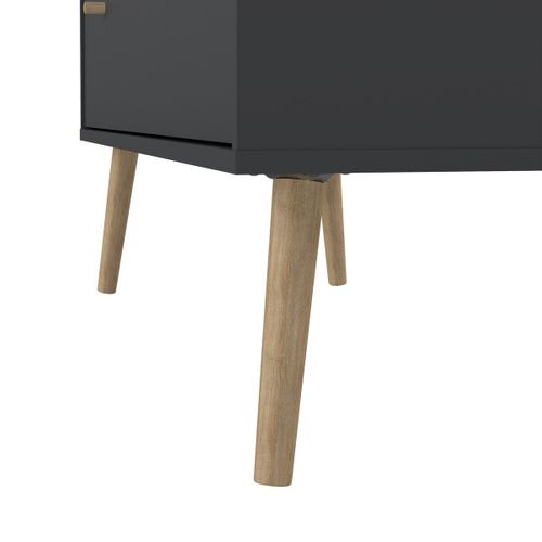 Commode 4 Tiroirs Avec Pieds En Bois L98,7 Cm