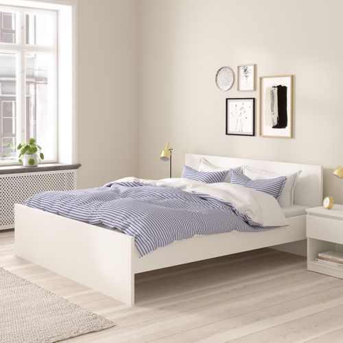 Lit 140x190 cm BEST blanc mat