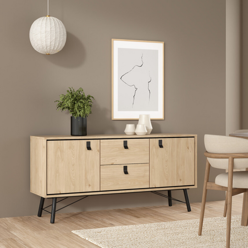 Buffet 2 Portes Et Pied En Métal L150,3 Cm