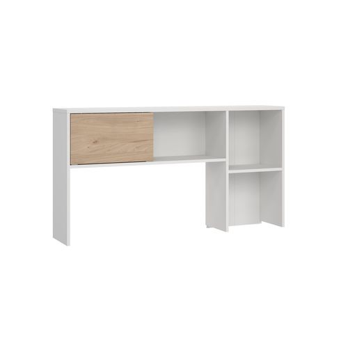 Réhausse pour bureau Class CLASS blanc et imitation chêne.