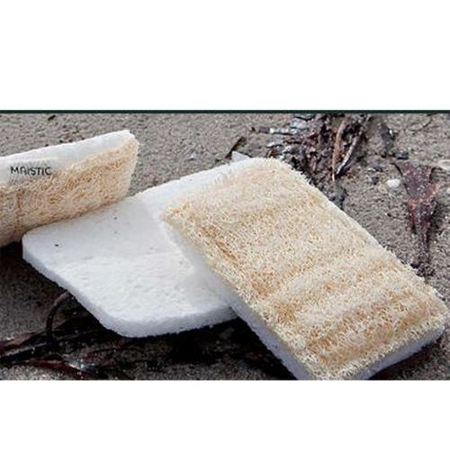 Eponge Sans Plastique En Cellulose De Bois Et Loofah Naturel