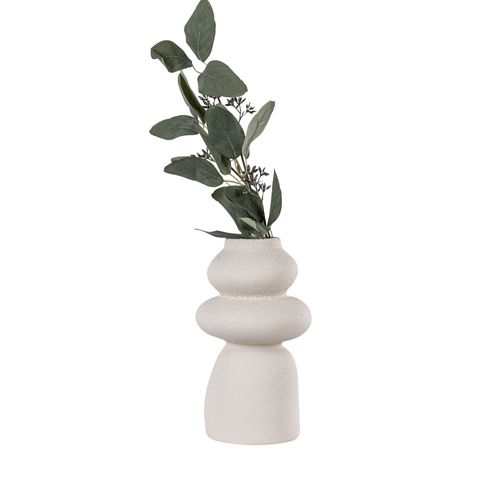 Vase De Forme Organique En Grès H26,5cm