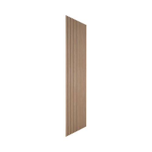 Set De 2 Panneaux Muraux Décoratifs 60 x 2.2 x 240 Cm - Bois Clair