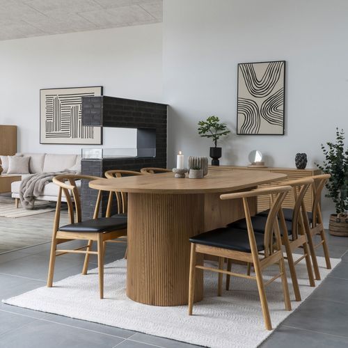 Table à Manger 8 Personnes Ovale En Bois