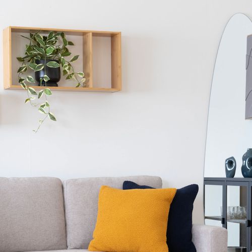 Etagère Murale 2 Niches En Bambou L70cm