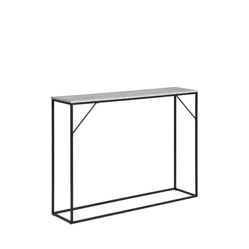 Console Effet Travertin Et Métal