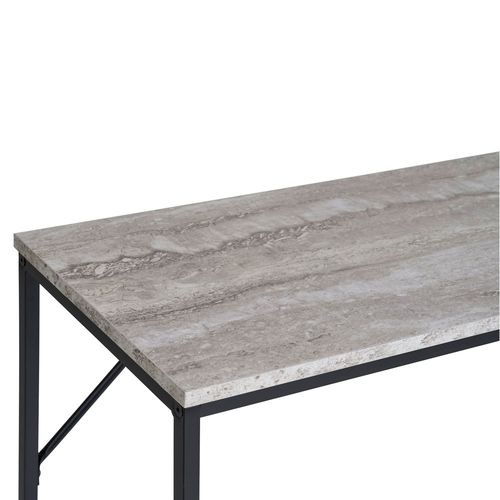 Console Effet Travertin Et Métal