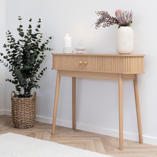 Console 2 Portes Coulissantes En Bois L100cm