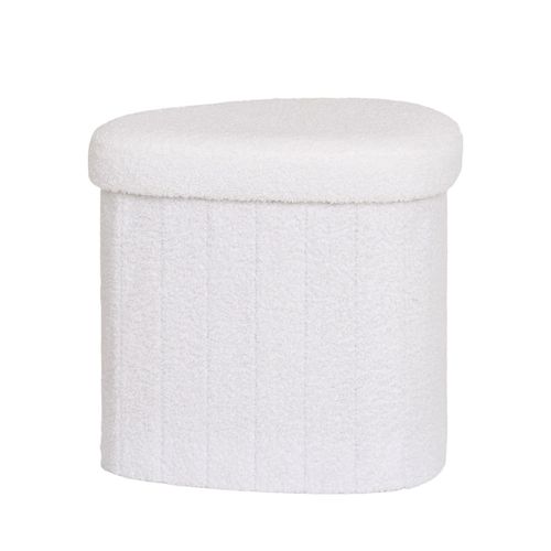 Pouf Avec Rangement En Tissu Bouclette