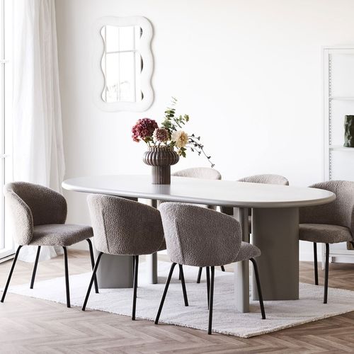 Table à Manger 10 Personnes Ovale En Bois