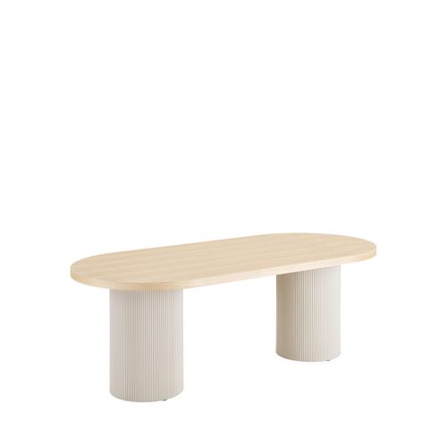 Table à Manger 10 Personnes Ovale En Bois