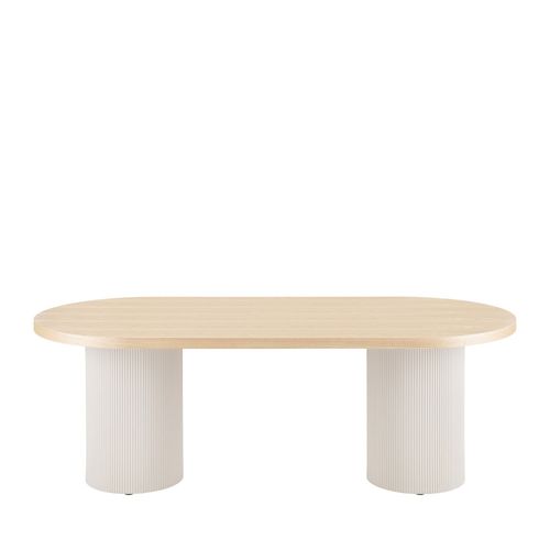 Table à Manger 10 Personnes Ovale En Bois