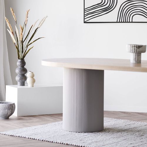 Table à Manger 10 Personnes Ovale En Bois