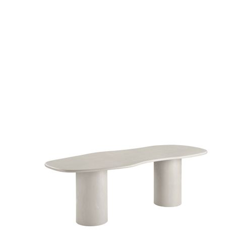 Table à Manger 10 Personnes Organique Effet Béton