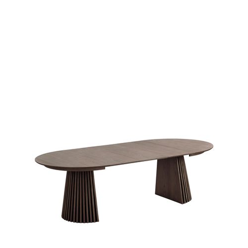 Table à Manger Extensible 4 à 10 Personnes 120-240x120cm En Bois