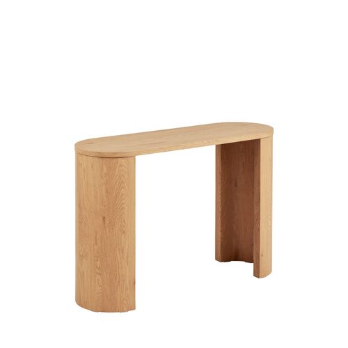 Console Aux Bords Arrondis En Bois L114cm