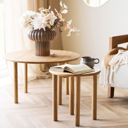 Table D'appoint Ronde En Bois Ø40cm