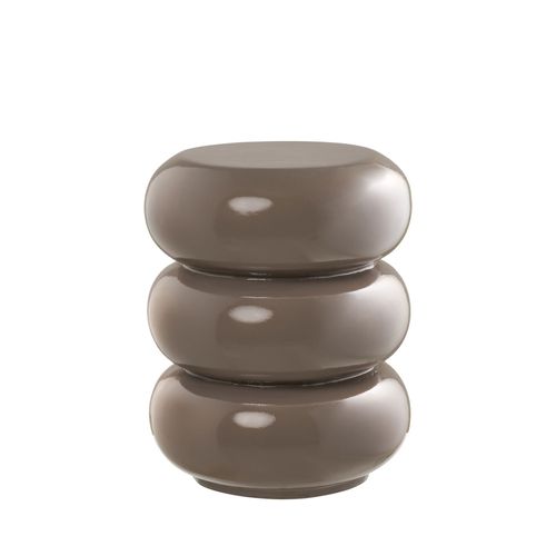 Table D'appoint Ronde En Fibre De Verre 35.5x35.5cm