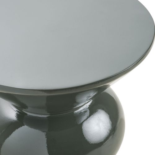 Table D'appoint Ronde En Fibre De Verre 33,5x33.5cm