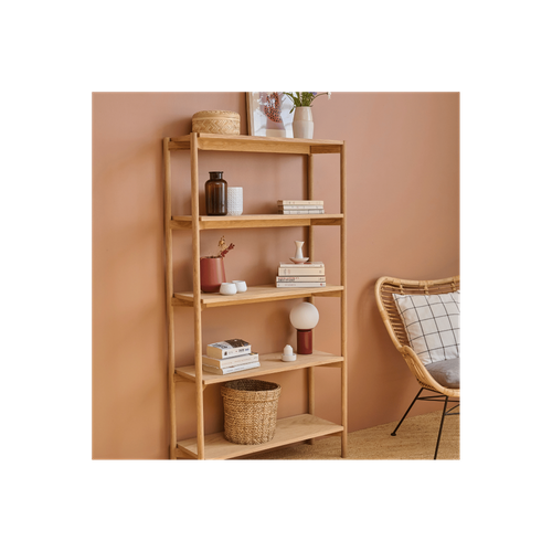 Etagère Scandinave En Chêne Clair 4 Tablettes - Brenda