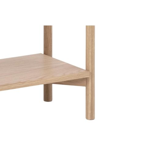 Bibliothèque Scandinave En Chêne Blanchi 4 Tablettes - Brenda
