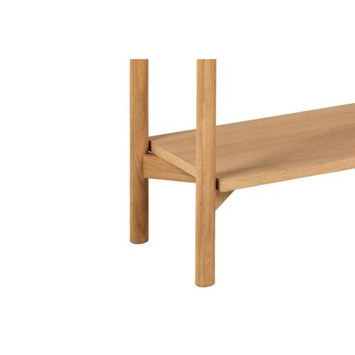 Bibliothèque Basse Scandinave En Chêne Clair 4 Tablettes - Brenda