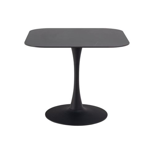 Table à Manger Carrée En Céramique Et Pied Tulipe En Métal L90 - Marsa