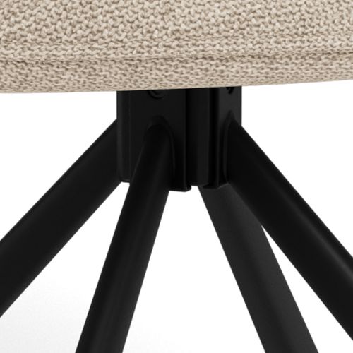 Fauteuil pivotant GLENDA Beige