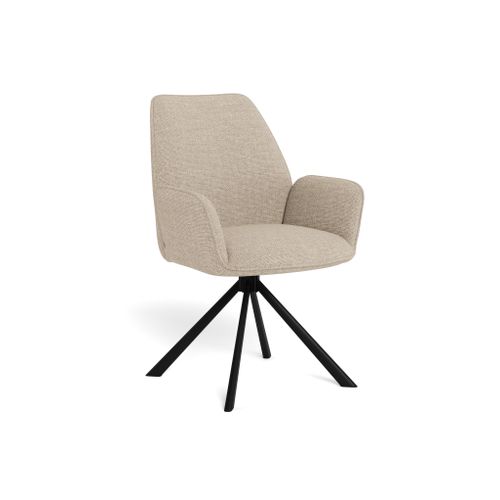Fauteuil pivotant GLENDA Beige