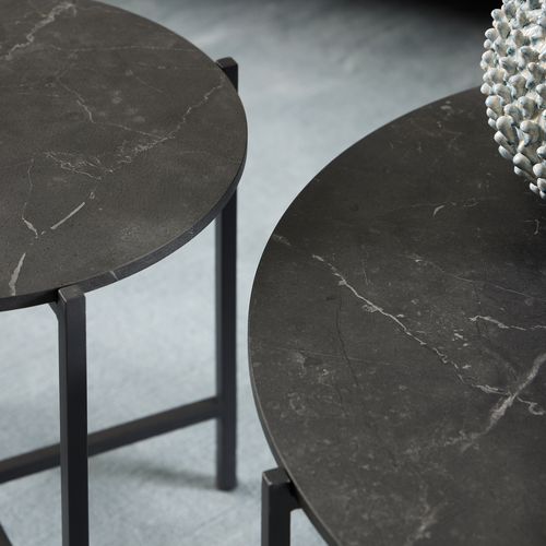 Lot de 2 tables basse AUBANE Noir